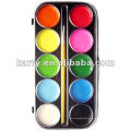 10 Farbe feucht-trocken Wasserfarbe Farbe Kuchen mit einem Pinsel gesetzt 6096 #